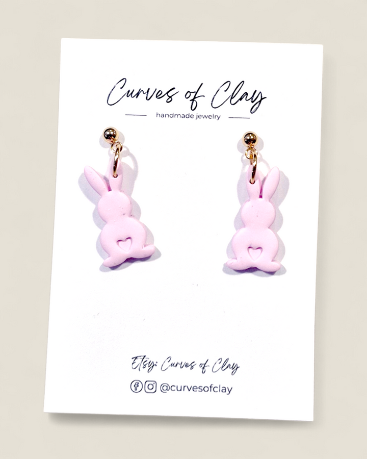 Curves of Clay, Easter Earrings