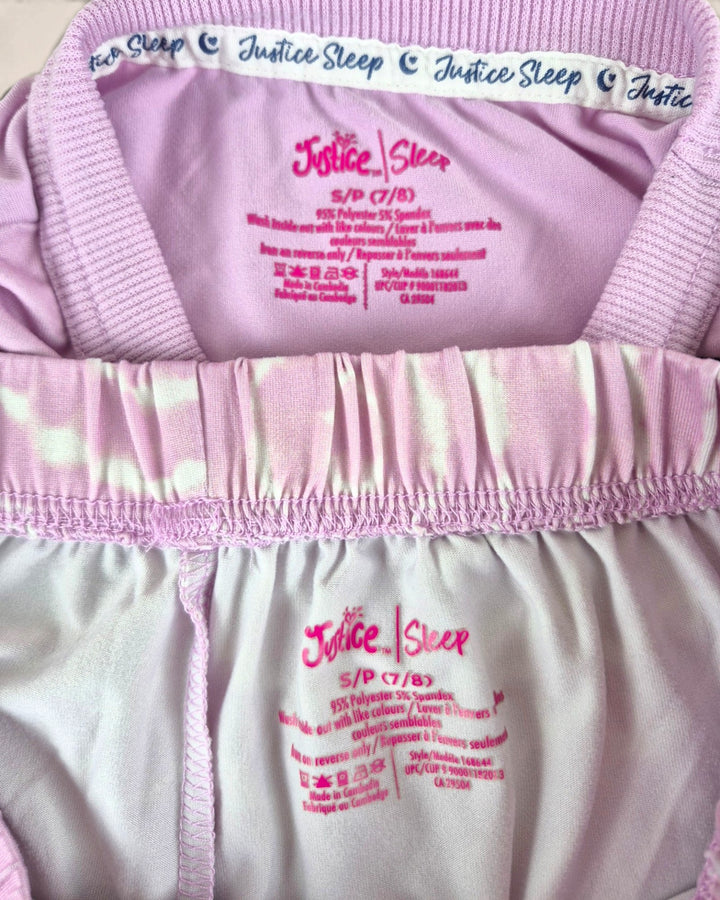 Pre-Loved Justice Tie Dye Smiley Face Pyjamas Girls 7-8Y | Betty’s Marketplace