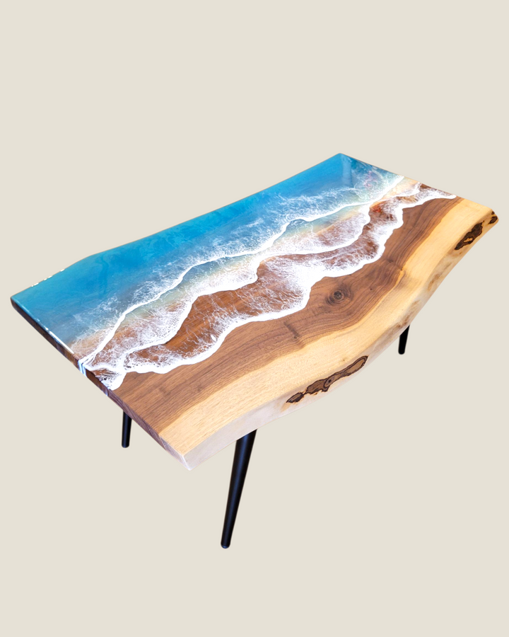 Kristi Scott Art, Resin Shoreline Tables