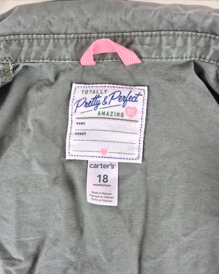 Pre-Loved Carter's Green Jacket Girls 18M | Betty’s Marketplace
