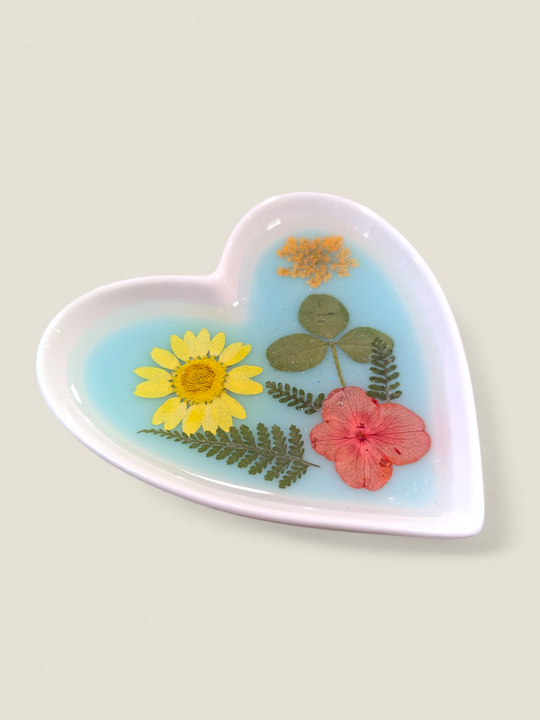 Kristi Scott Art, Pressed Flower Ring Bowls & Dishes