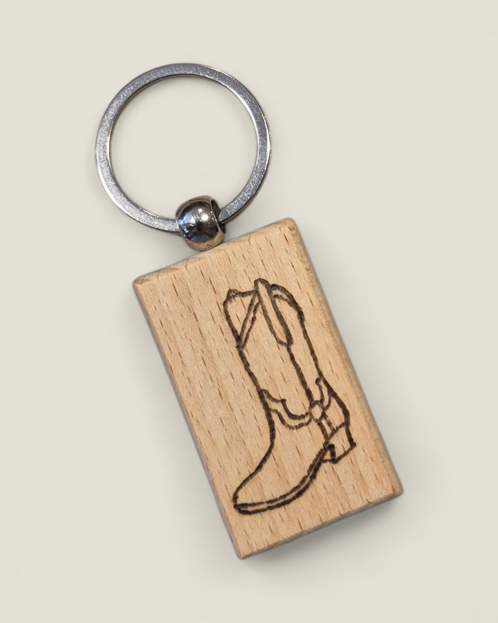 Marked In Wood, Wood Burnt Keychains
