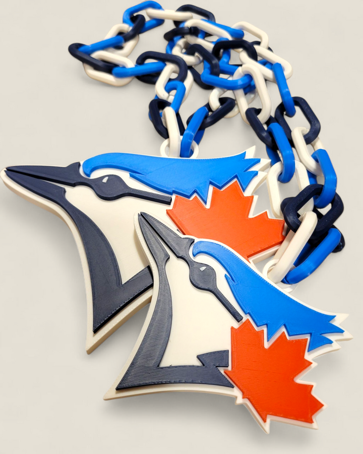NFX3D, 3D Printed Blue Jays Chain Necklace