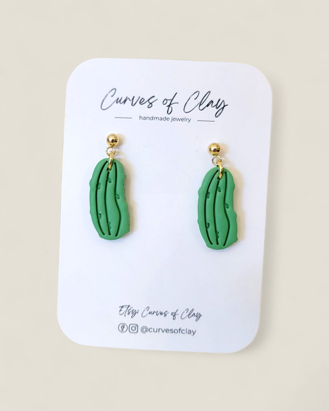 Curves of Clay, Everyday Dangle Earrings