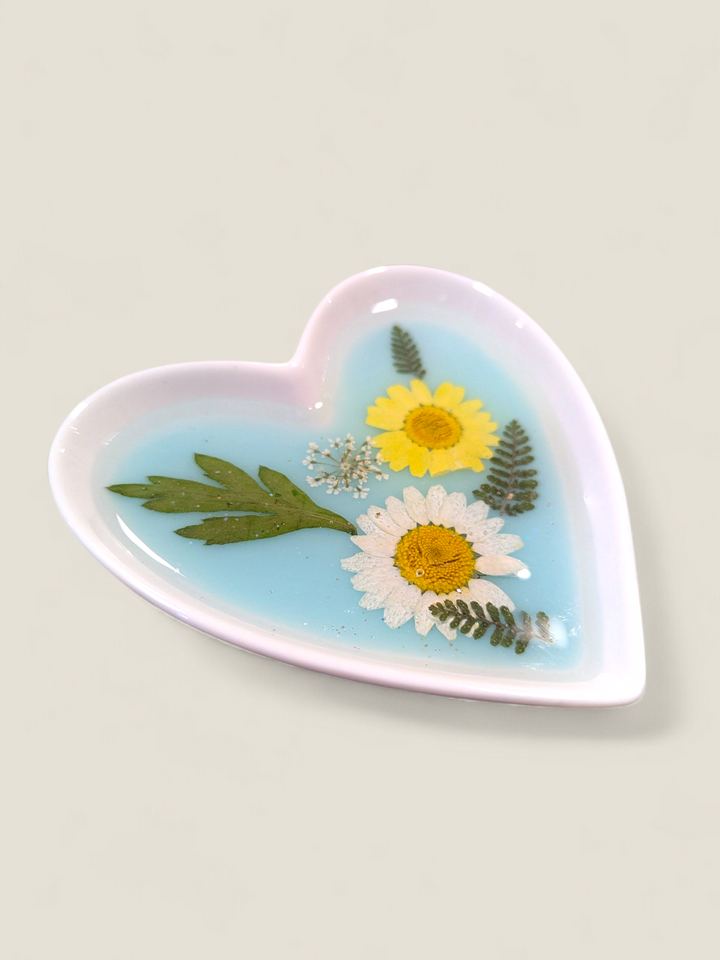 Kristi Scott Art, Pressed Flower Ring Bowls & Dishes