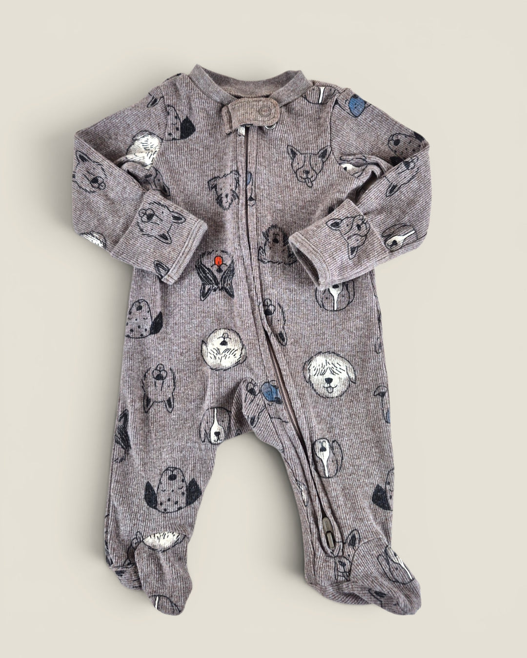 Pre-Loved Carter's Brown Puppy Footies NB | Betty’s Marketplace