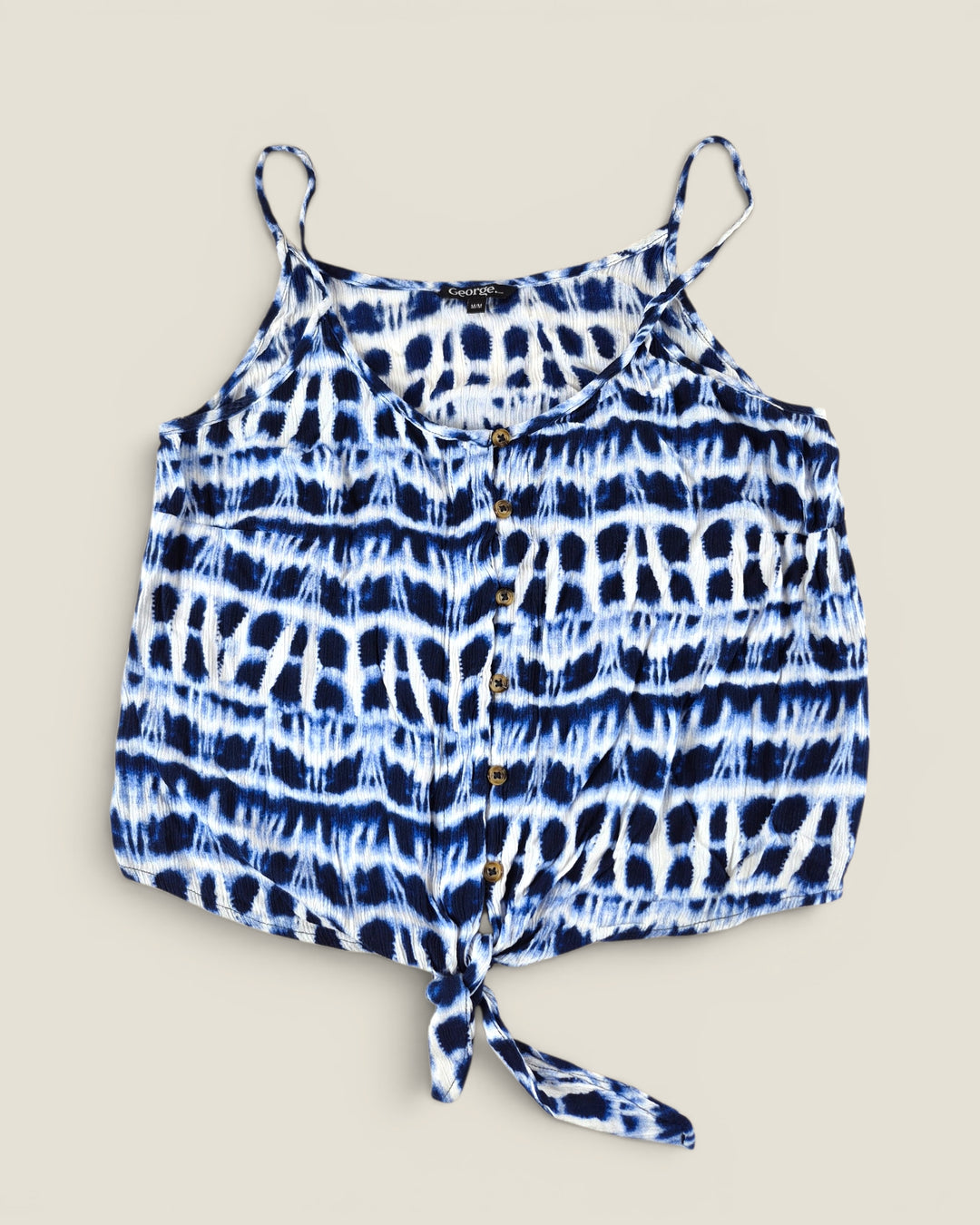 Pre-Loved George Blue Tie Dye Tank Top Ladies Medium | Betty’s Marketplace