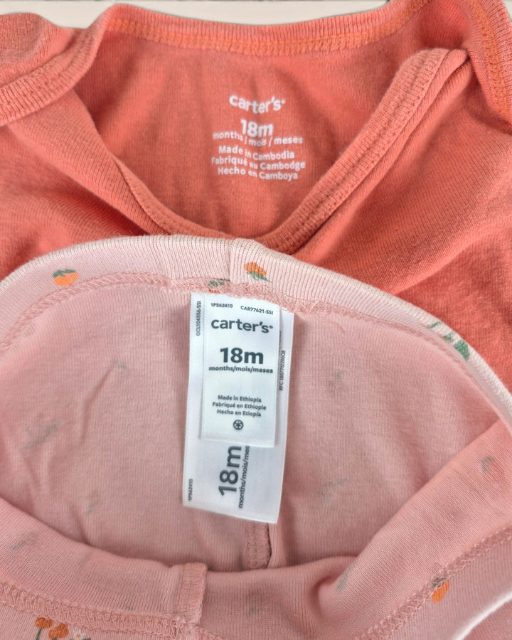 Pre-Loved Carter's Coral & Pink Outfit Girls 18M | Betty’s Marketplace