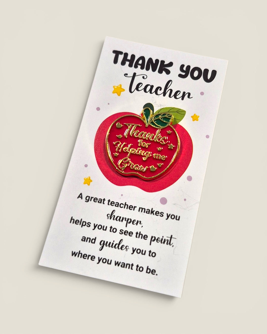 Liz's Custom Creations, Thank You Teacher Pins