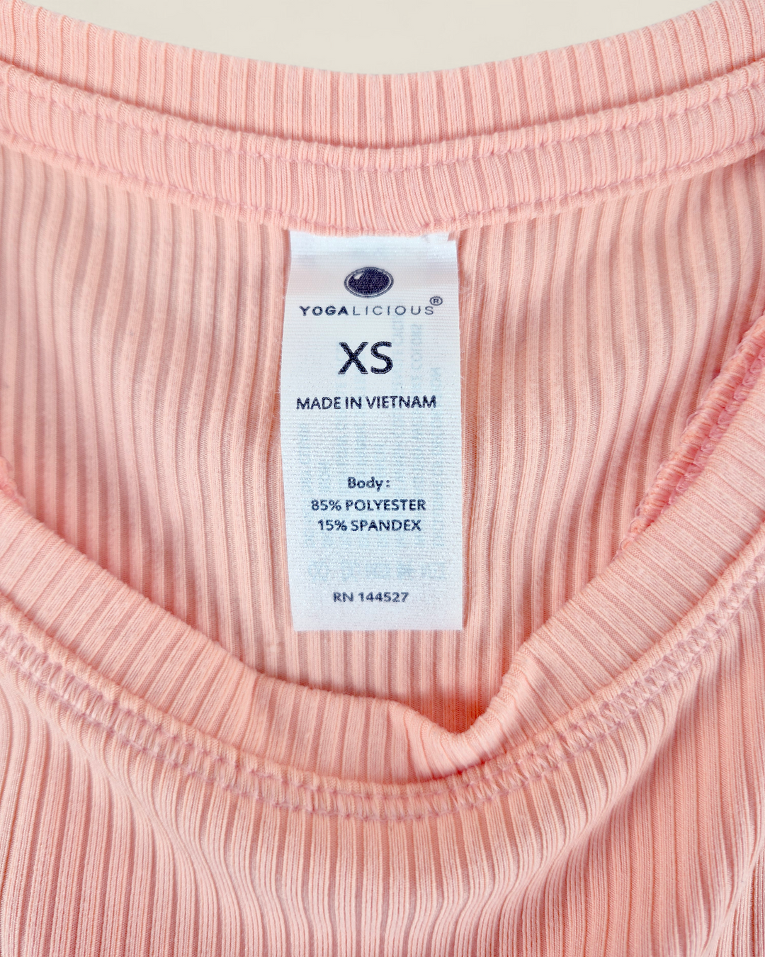 Pre-Loved Yogalicious Coral Athletic Tank Top Ladies XS | Betty’s Marketplace