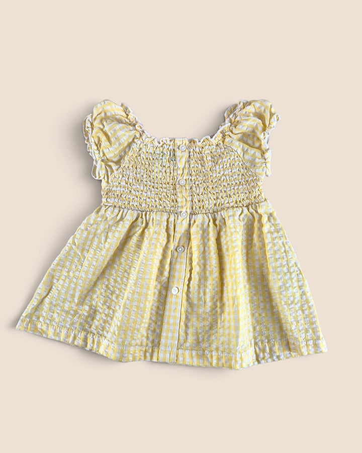 Pre-Loved Andy & Evan Yellow Gingham Dress Girls 3Y | Betty’s Marketplace