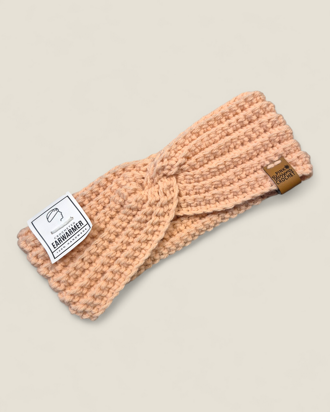 Pink Blossom Crochet Headbands