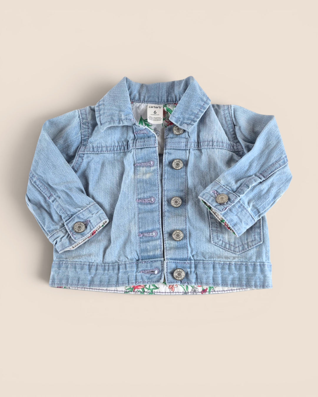 Pre-Loved (Play Condition) Carter's Denim Jacket Girls 6M | Betty’s Marketplace