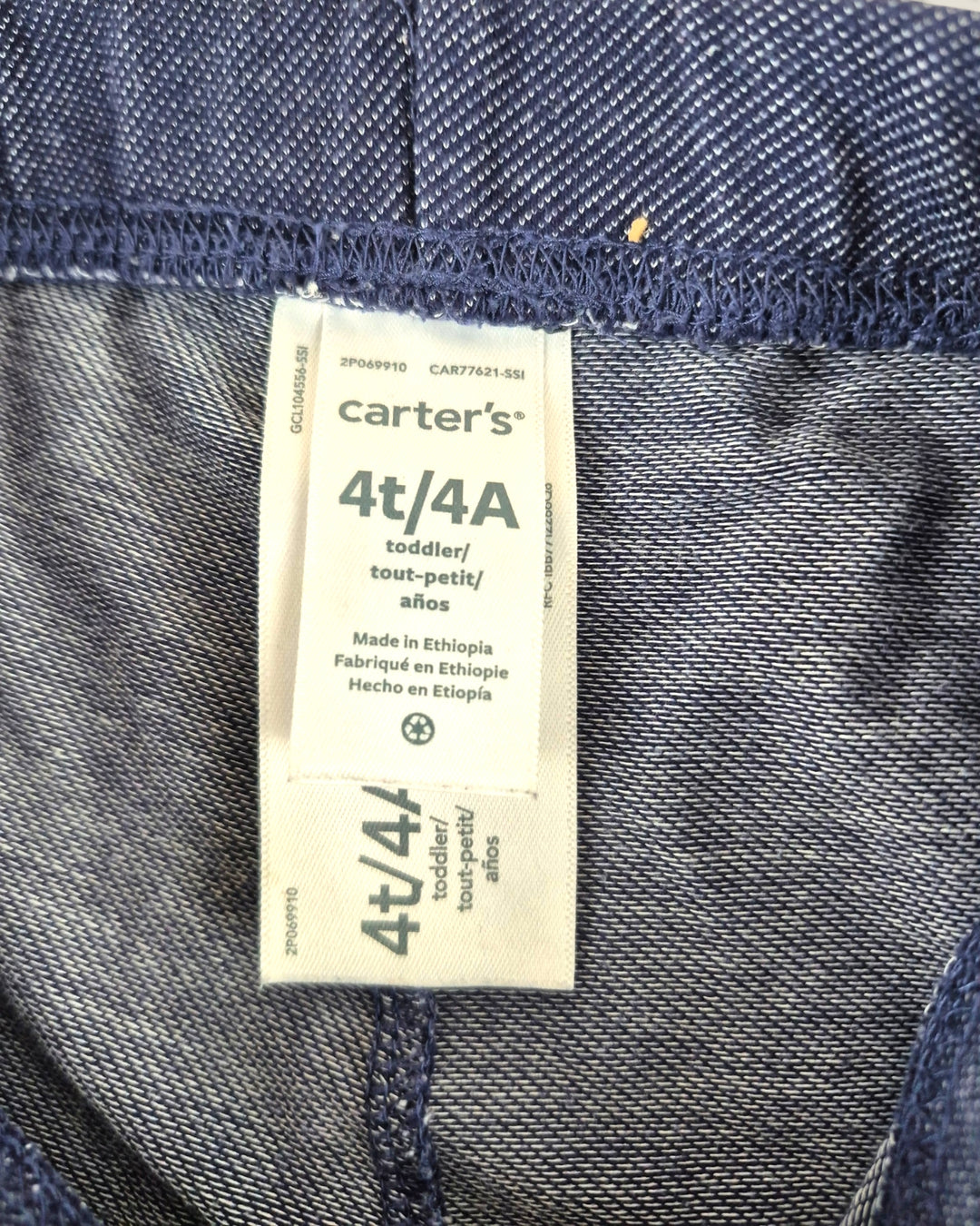 Pre-Loved Carter's Blue Capris Leggings Girls 4Y | Betty’s Marketplace