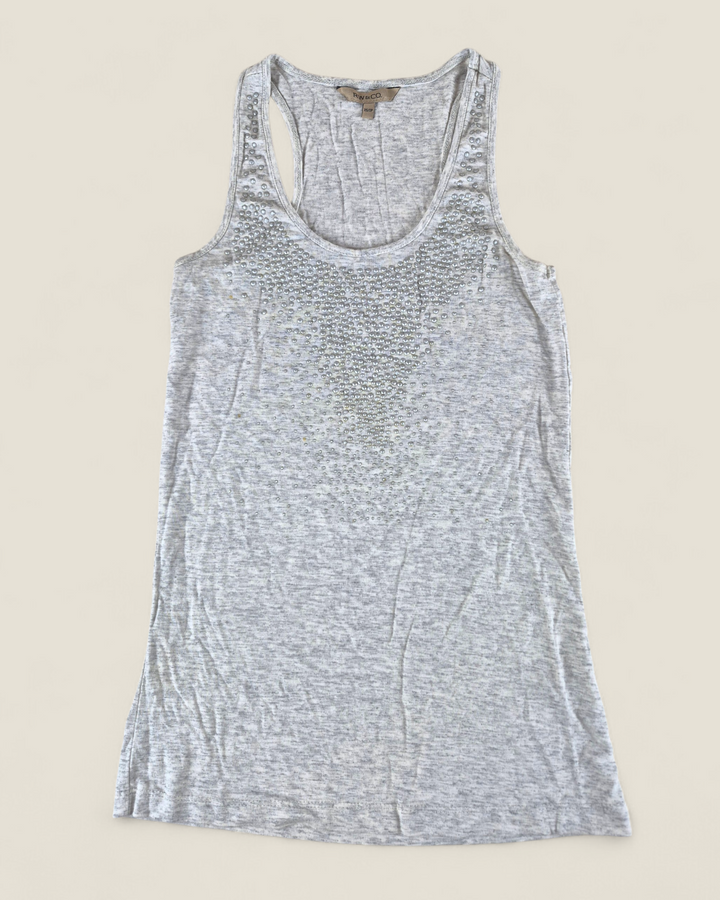 Pre-Loved RW & CO Grey Rhinestone Top Ladies XS | Betty’s Marketplace