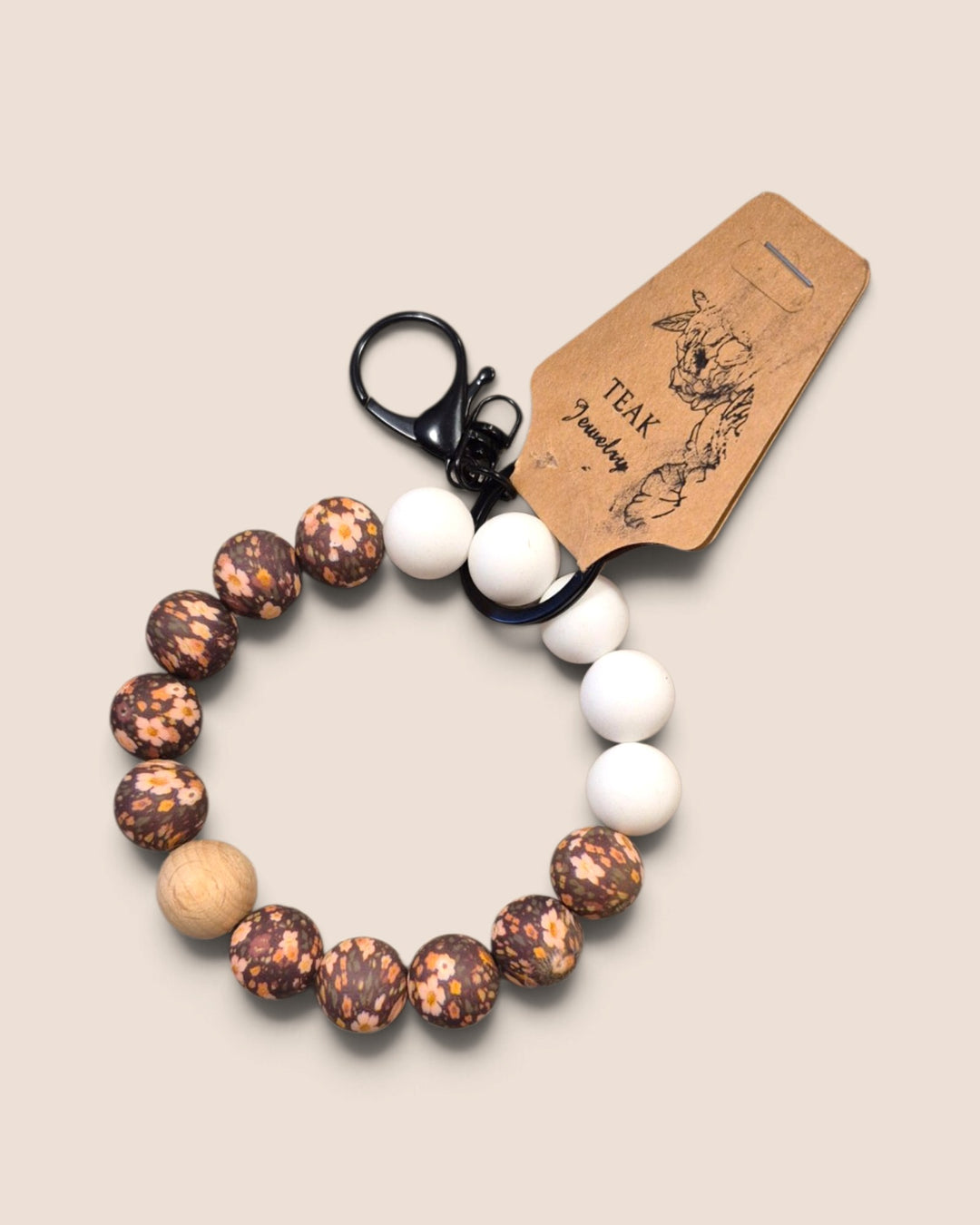 Teak Jewelry, Silicone Bead Wristlets