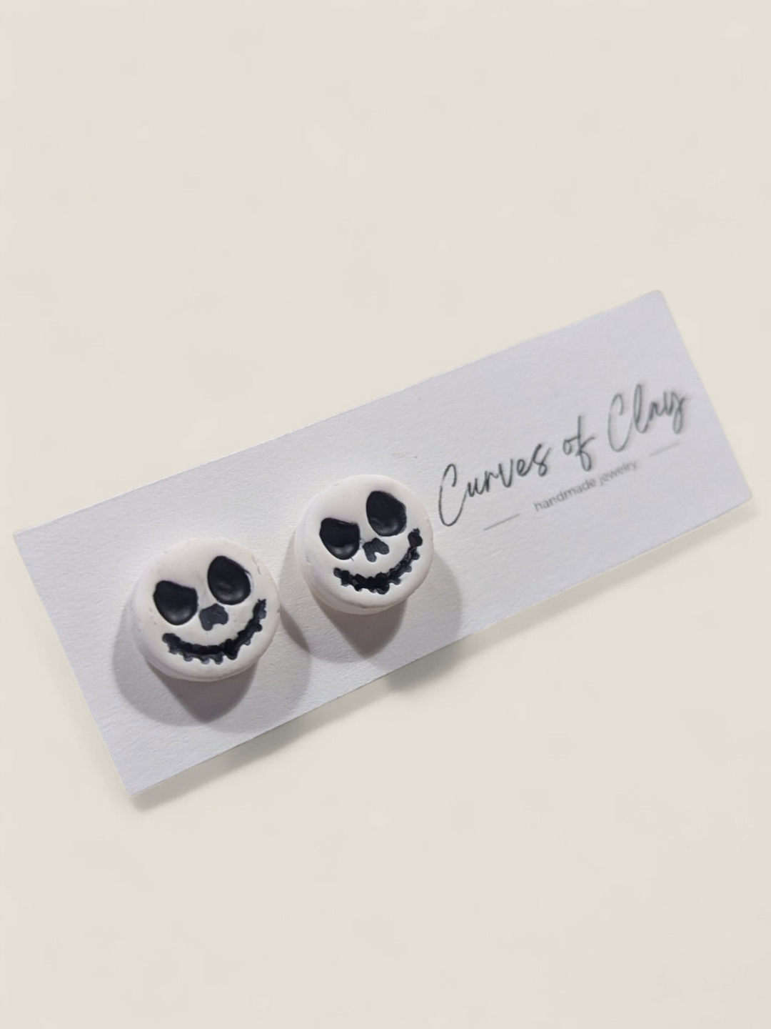 Curves of Clay, Autumn and Halloween Stud Earrings