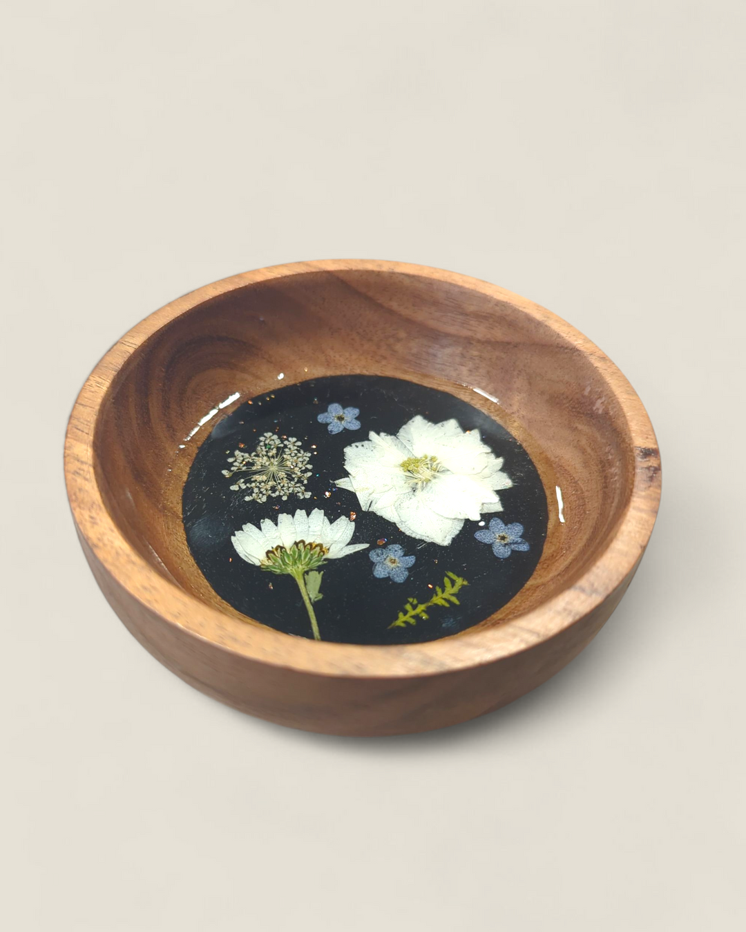 Kristi Scott Art, Pressed Flower Ring Bowls & Dishes