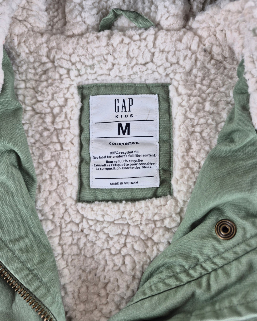 Pre-Loved Gap Green Winter Jacket Girls 7-8Y | Betty’s Marketplace