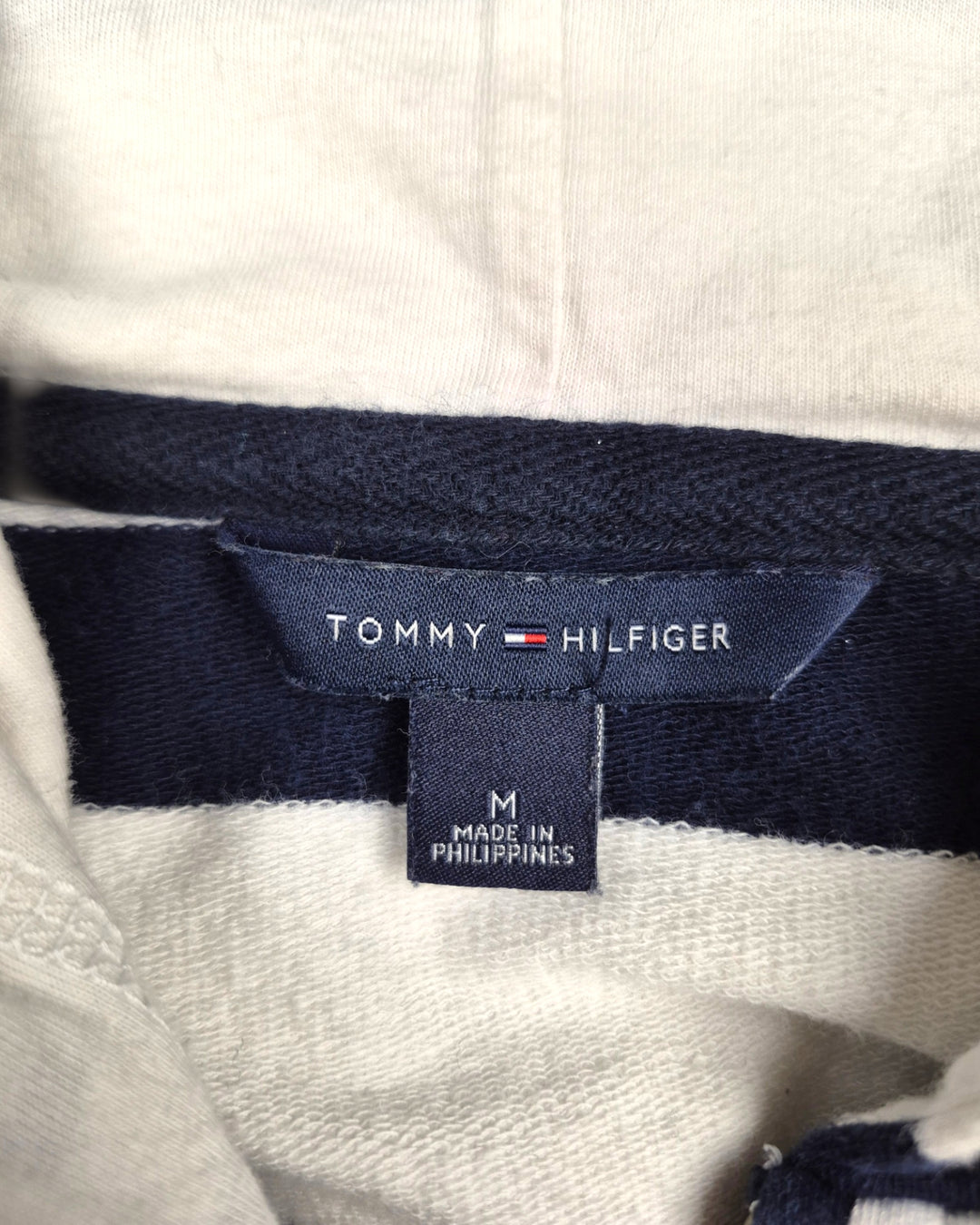 Pre-Loved Tommy Hilfiger Striped Hooded Tee Ladies Medium | Betty’s Marketplace