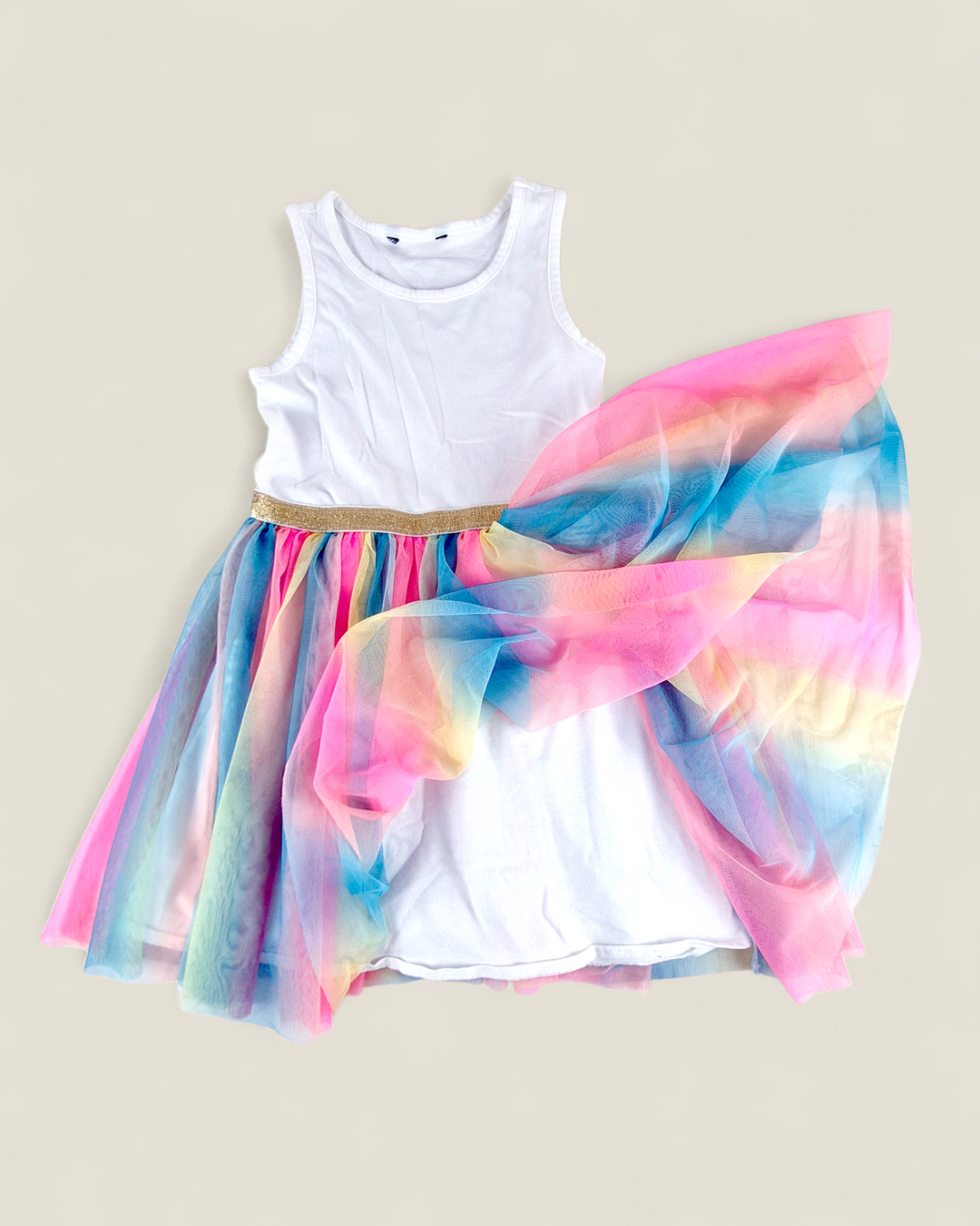 Pre-Loved George Rainbow Tulle Dress Girls 7-8Y | Betty’s Marketplace