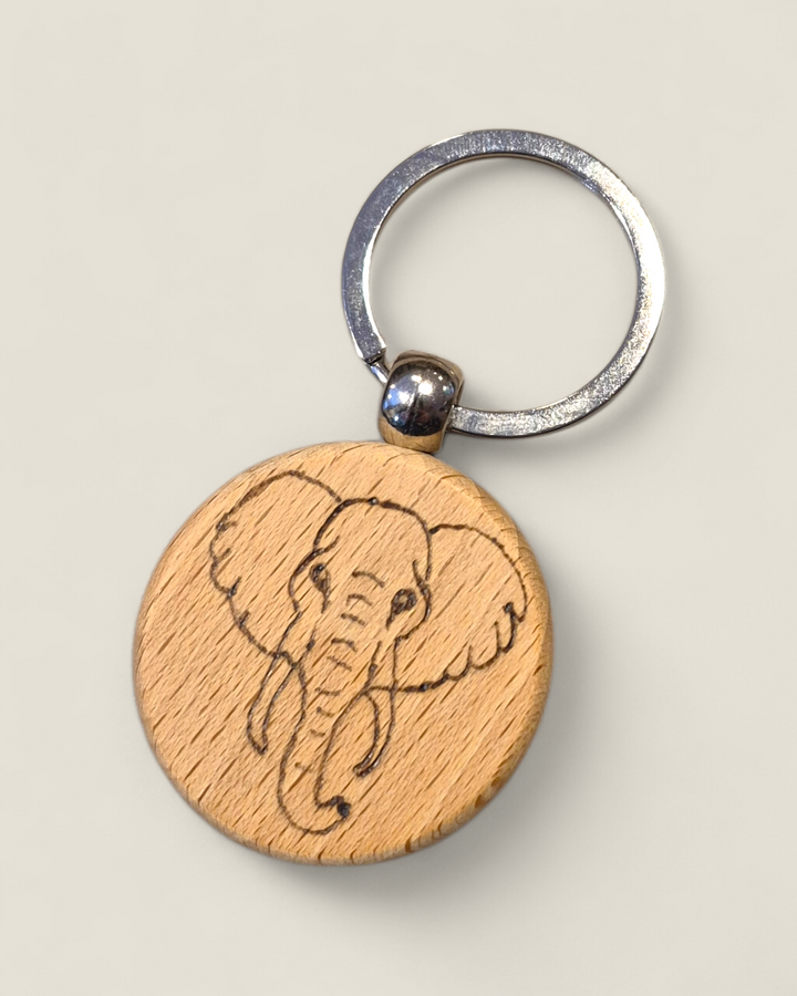 Marked In Wood, Wood Burnt Keychains