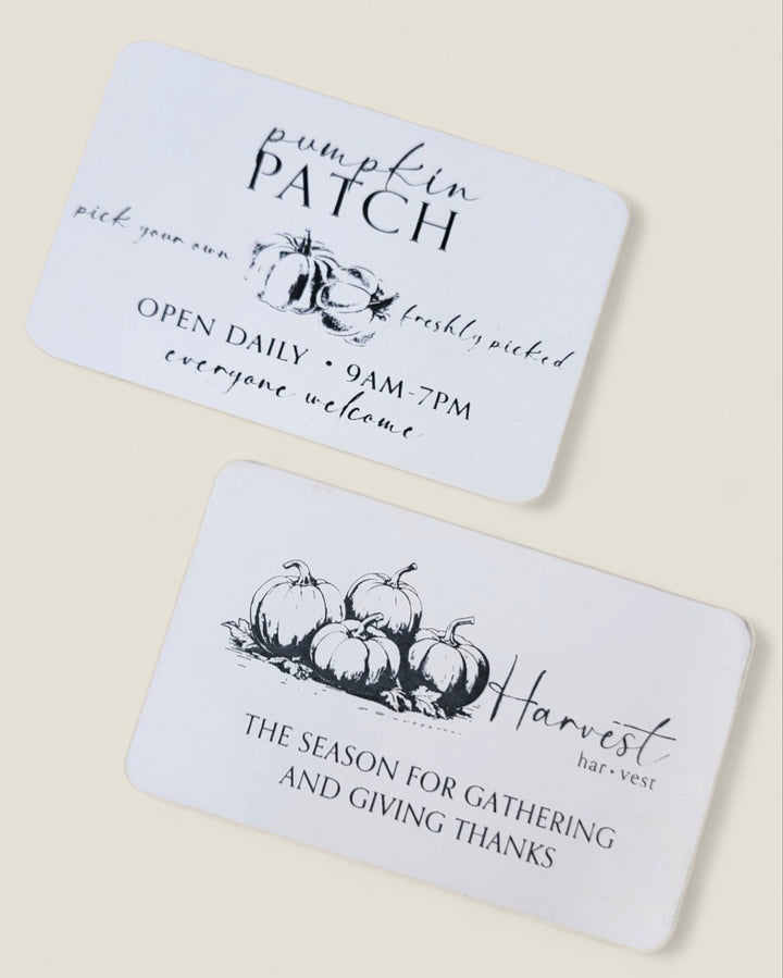 Rough Cut Dezigns, Fall Acrylic Engraved Magnets