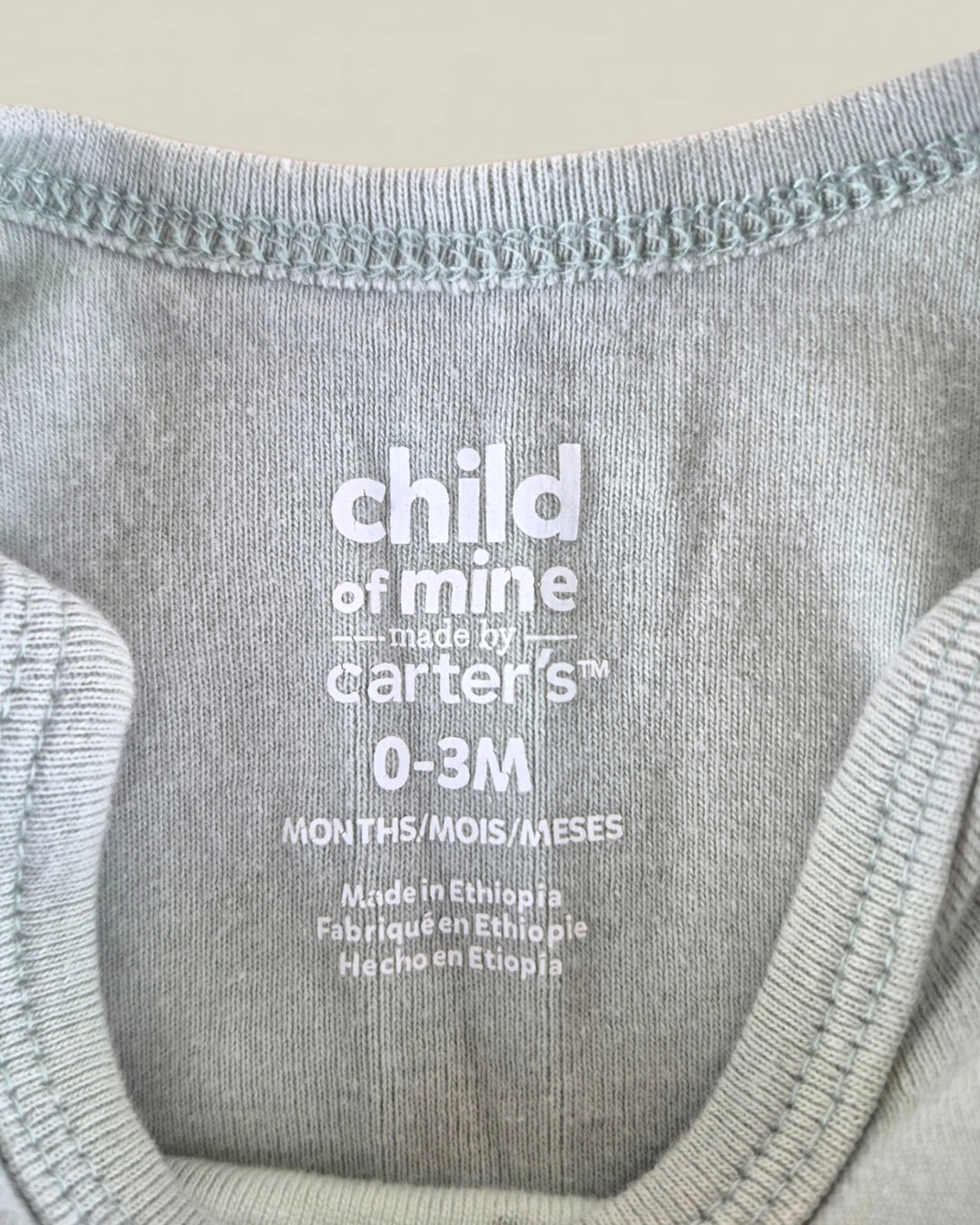 Pre-Loved Carter's Green Dinosaur Onesie 0-3M | Betty’s Marketplace