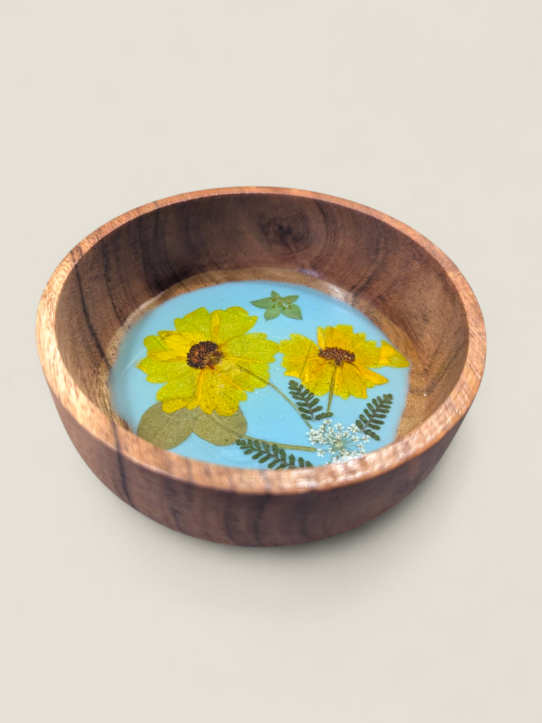 Kristi Scott Art, Pressed Flower Ring Bowls & Dishes