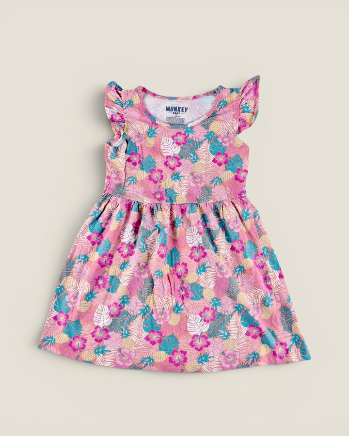 Pre-Loved Monkey Bars Pink Floral Dress Girls 4Y | Betty’s Marketplace