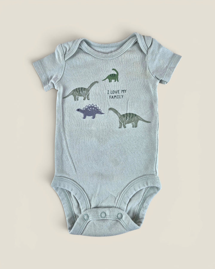 Pre-Loved Carter's Green Dinosaur Onesie 0-3M | Betty’s Marketplace