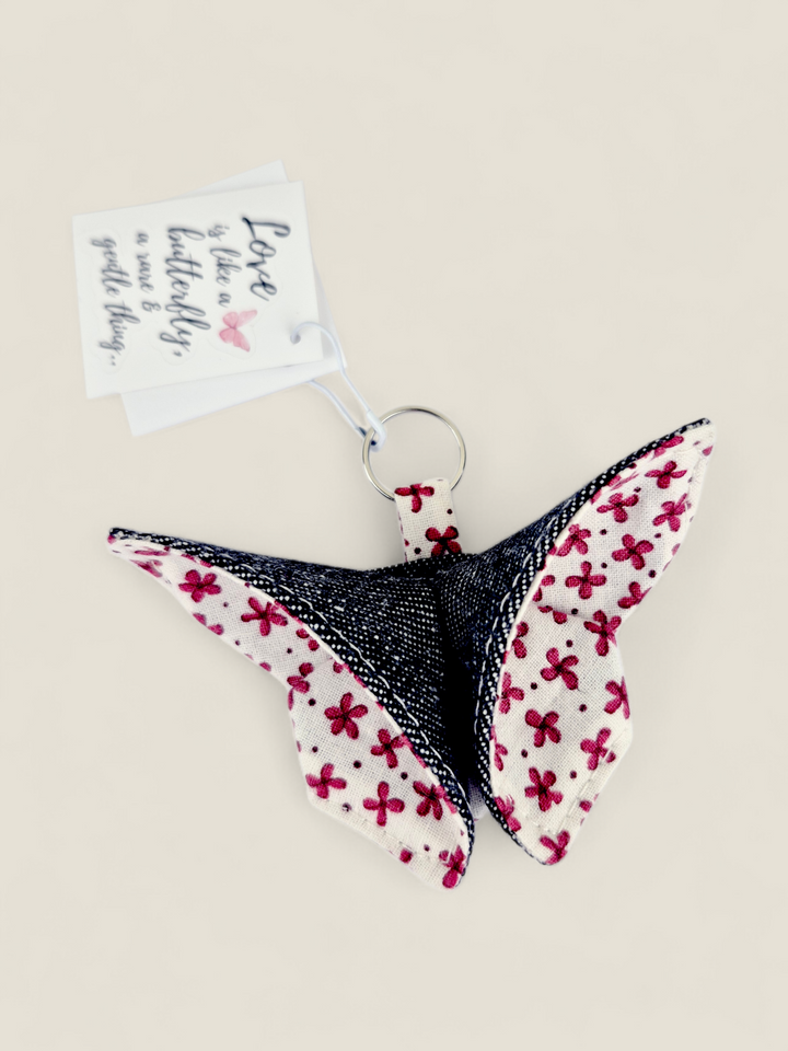 Izzyrai Handmade, Fabric Butterflies With Sticker