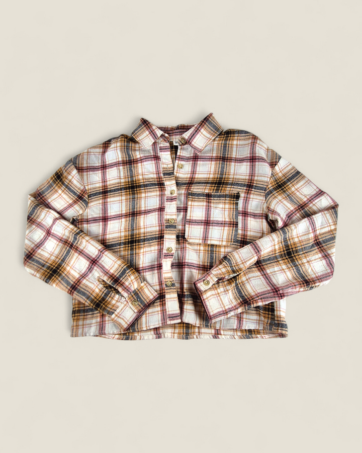 Pre-Loved Cropped Self E Plaid Shirt Ladies XS | Betty’s Marketplace