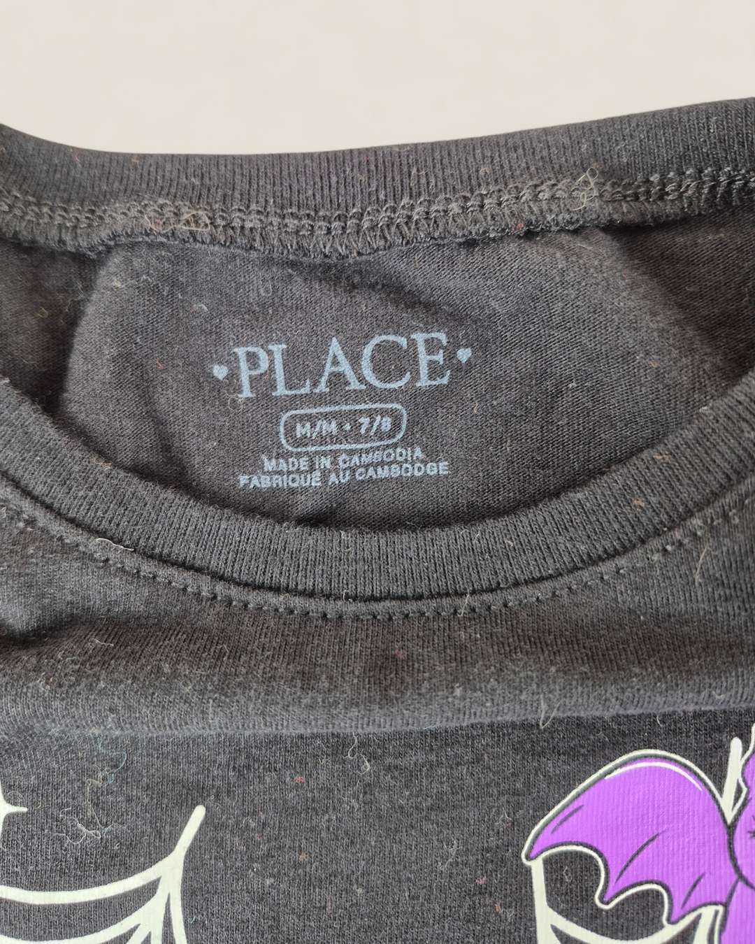 Pre-Loved Children's Place Spider Web Halloween Top Girls 7-8Y | Betty’s Marketplace