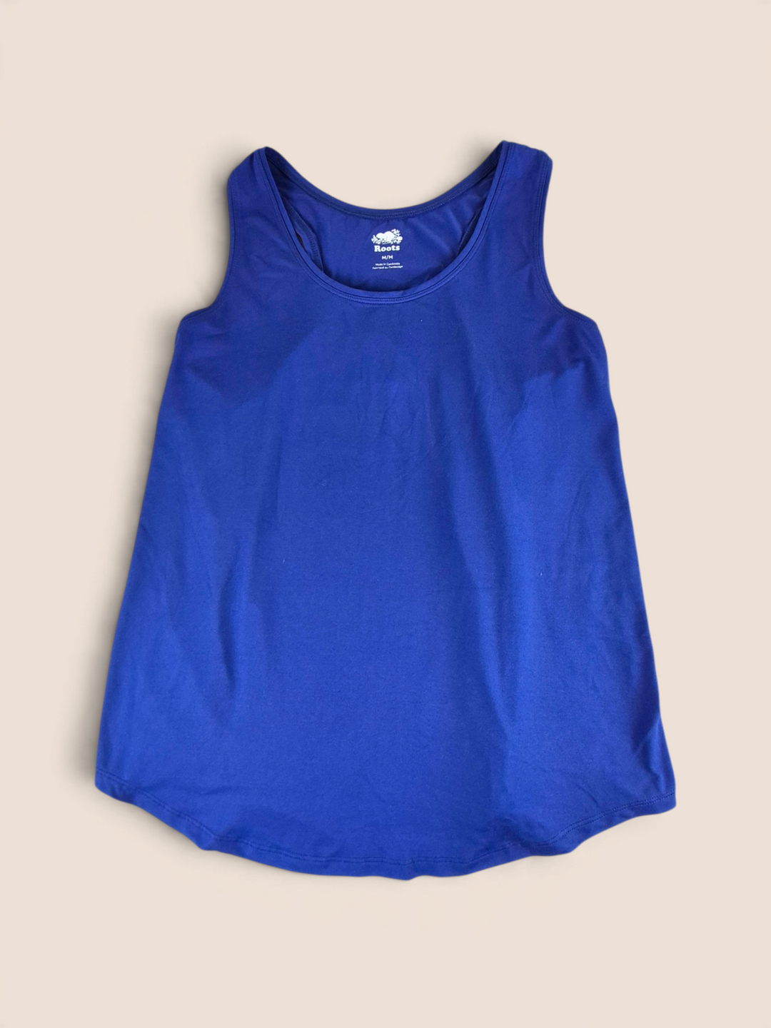 Pre-Loved Roots Royal Blue Athletic Tank Top Ladies Medium | Betty’s Marketplace