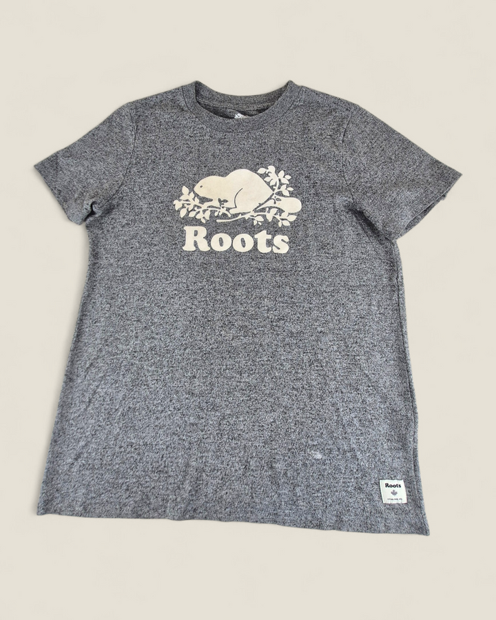 Pre-Loved Roots Grey Tee Ladies Small | Betty’s Marketplace