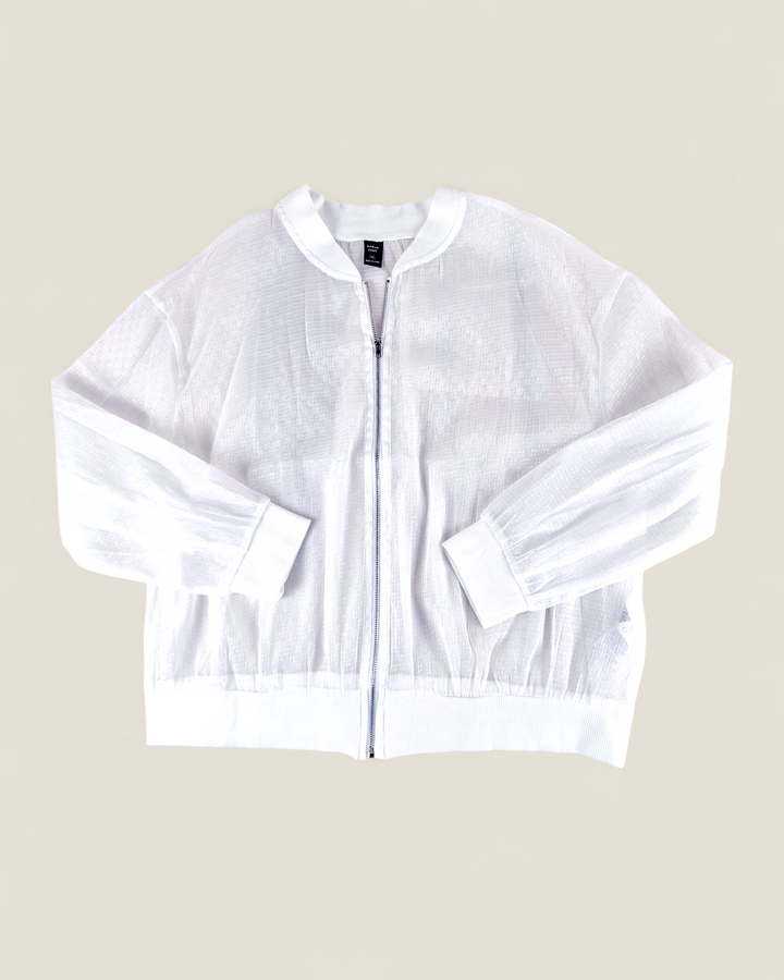 Pre-Loved Shein Curve White Sheer Top Ladies XL | Betty’s Marketplace