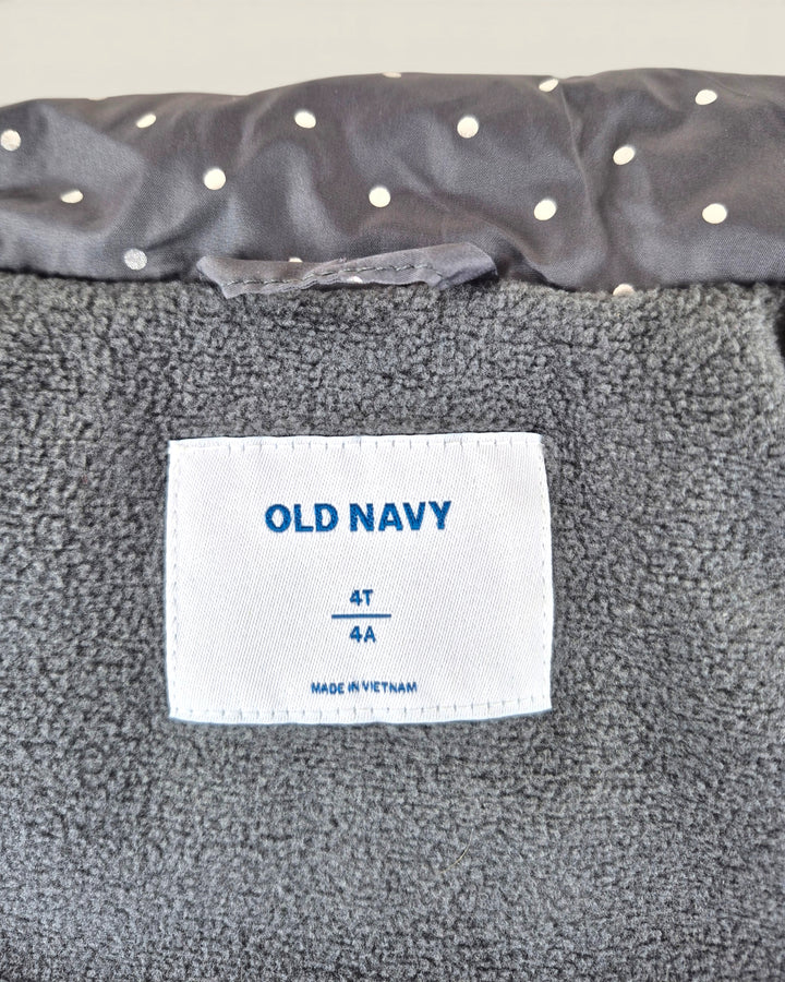 Pre-Loved Old Navy Grey Puffer Vest Girls 4Y | Betty’s Marketplace