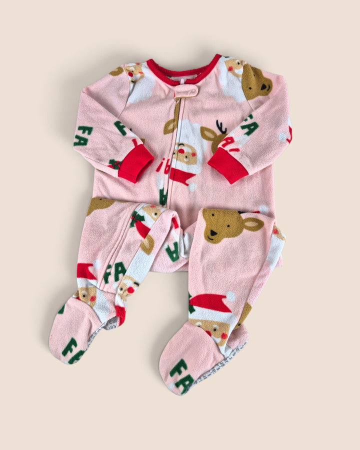 Pre-Loved Carter's Fleece Holiday Footies Girls 18M | Betty’s Marketplace