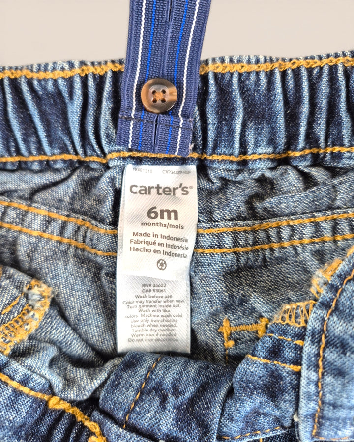Pre-Loved Carter's Jeans With Suspenders 6M | Betty’s Marketplace