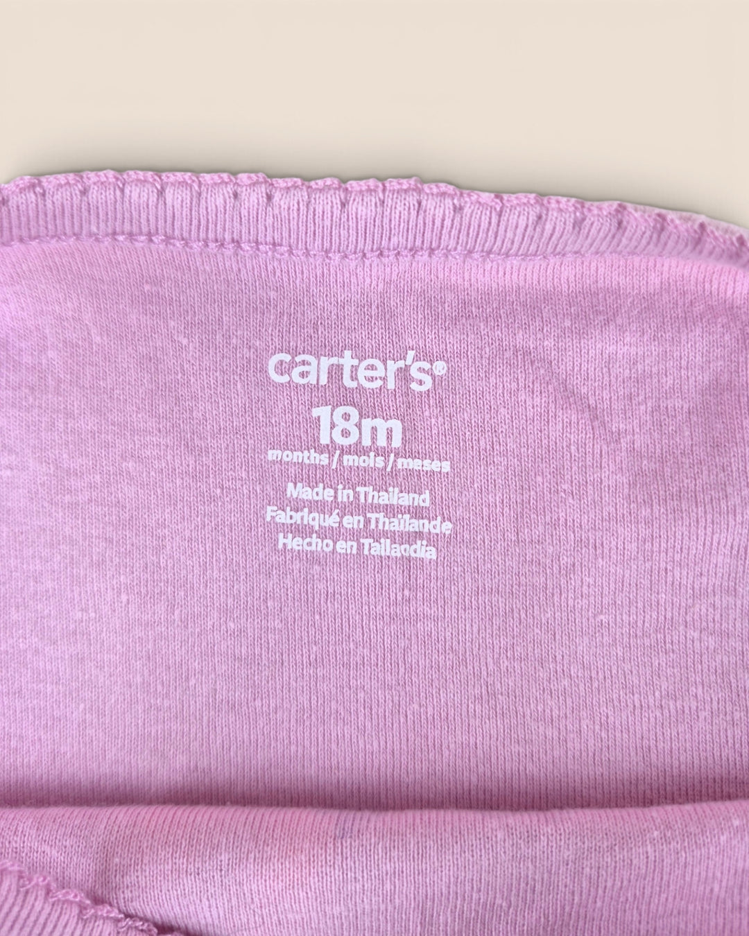 Pre-Loved Carter's Pink Bunny Onesie Girls 18M | Betty’s Marketplace