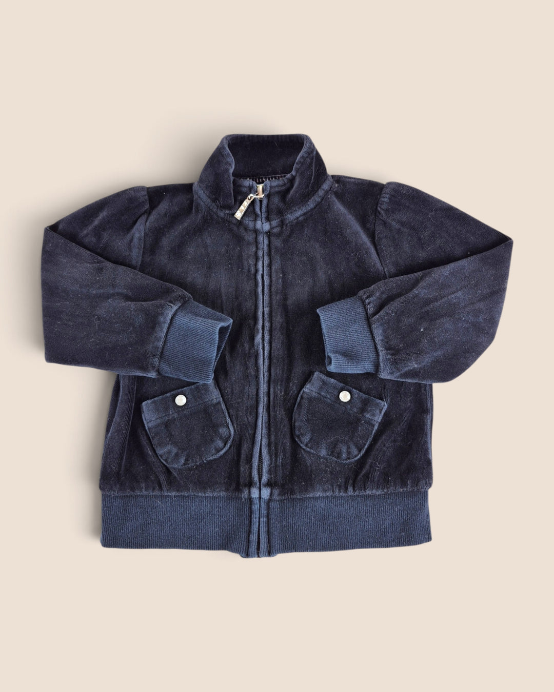 Pre-Loved Please Mum Black Velour Sweater Girls 2Y | Betty’s Marketplace