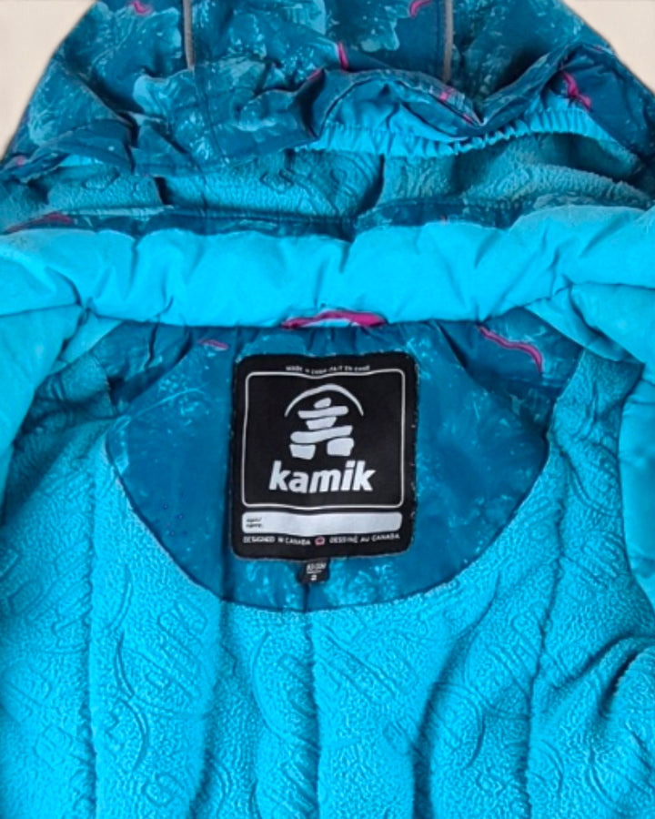 Pre-Loved Kamik Turquoise Winter Coat Girls 2Y | Betty’s Marketplace
