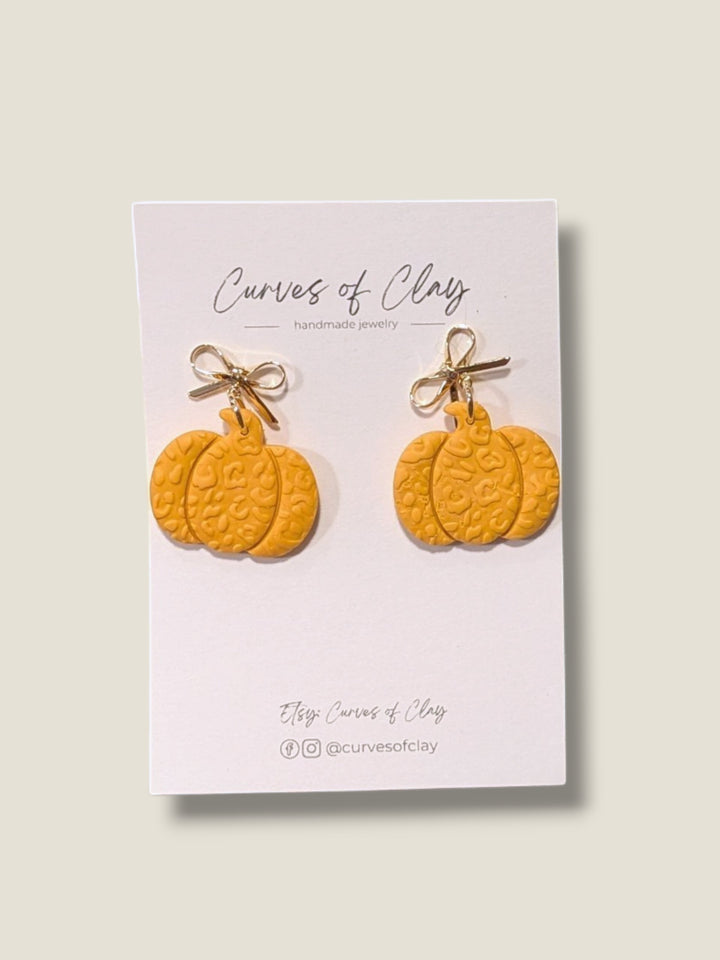 Curves of Clay, Autumn and Halloween Dangle Earrings