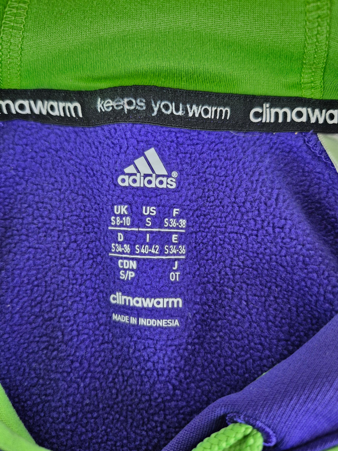 Pre-Loved Adidas Fleece Lined Purple Hoodie Ladies Small | Betty’s Marketplace