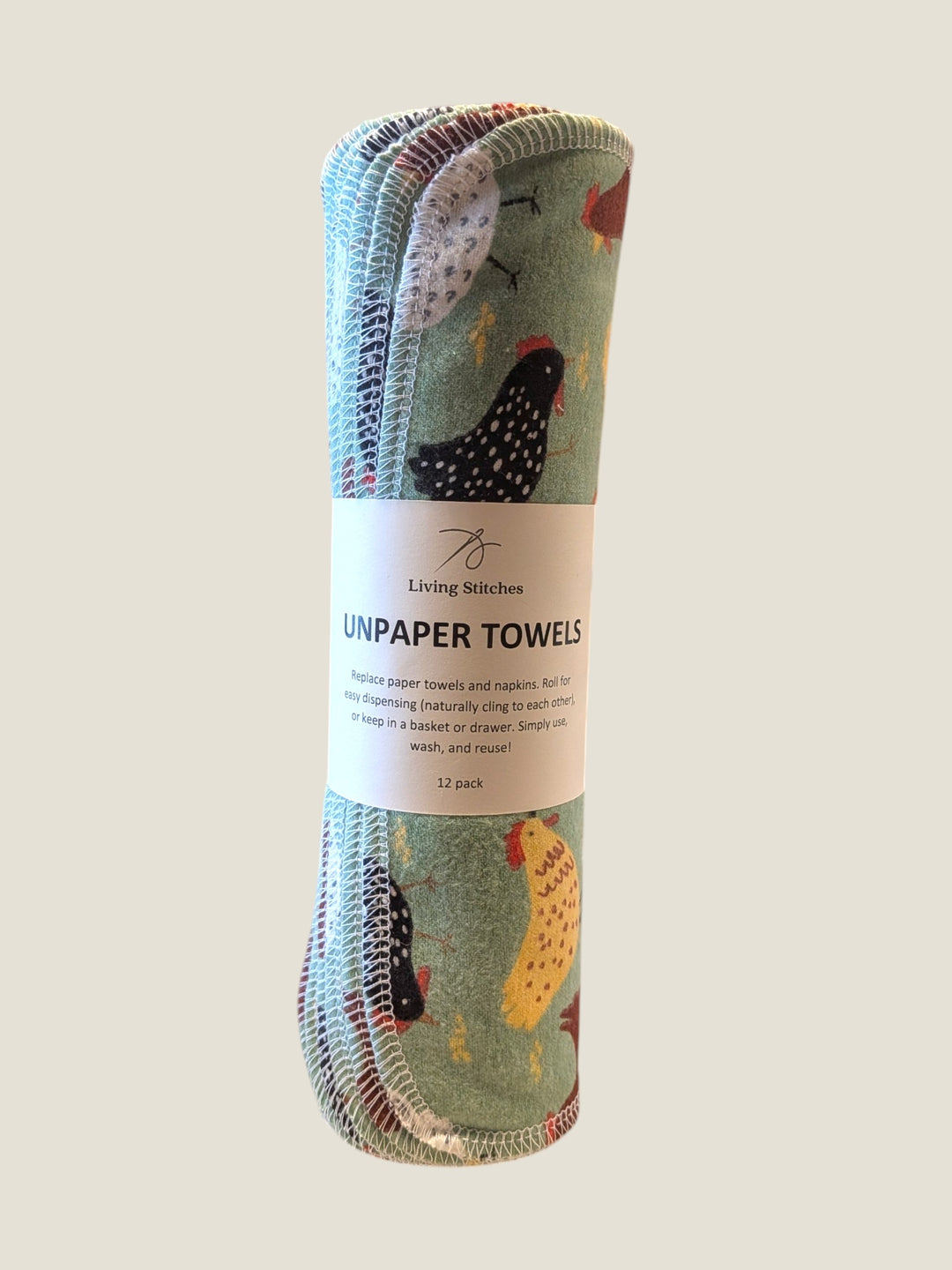 Living Stitches, Reusable UNpaper Towels