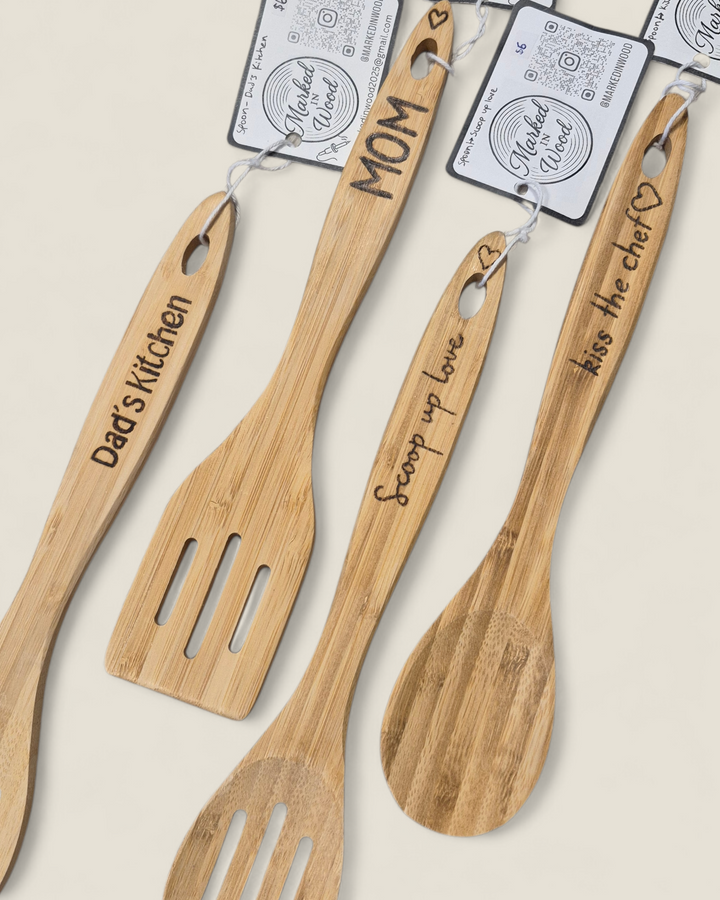 Marked In Wood, Wood Burnt Spoons