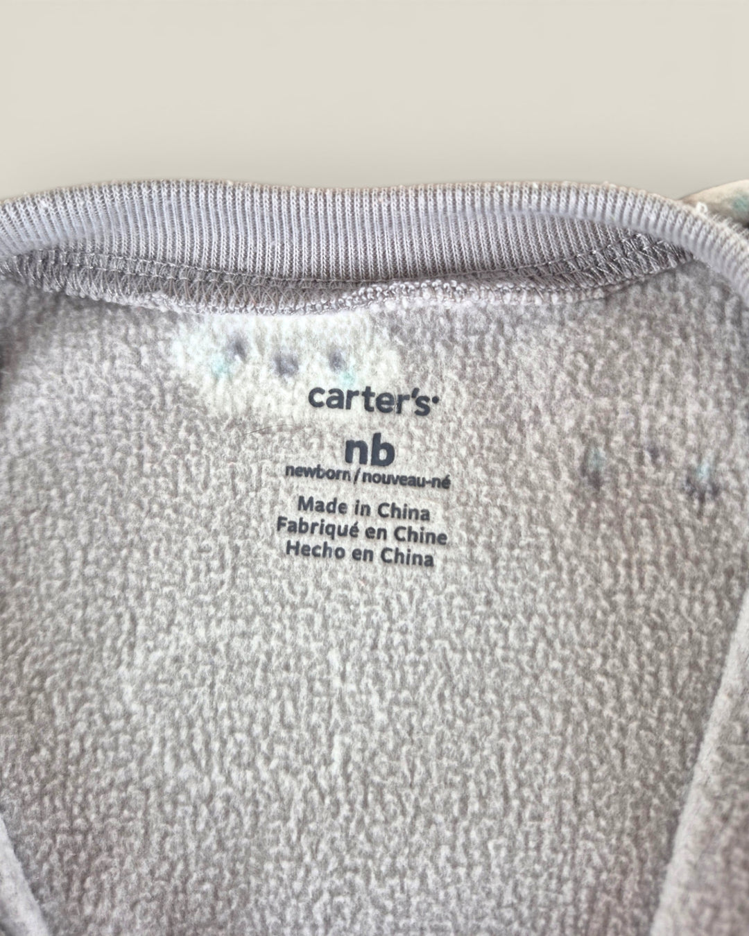 Pre-Loved Carter's Fleece Cloud Footies NB | Betty’s Marketplace