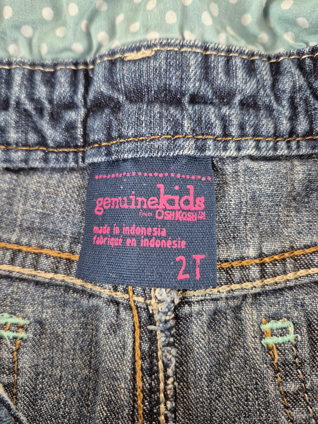 Pre-Loved Oshkosh Flower Denim Overalls Girls 24M | Betty’s Marketplace