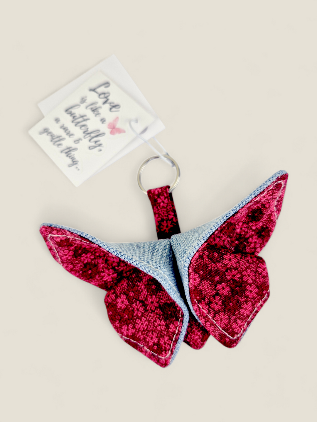 Izzyrai Handmade, Fabric Butterflies With Sticker